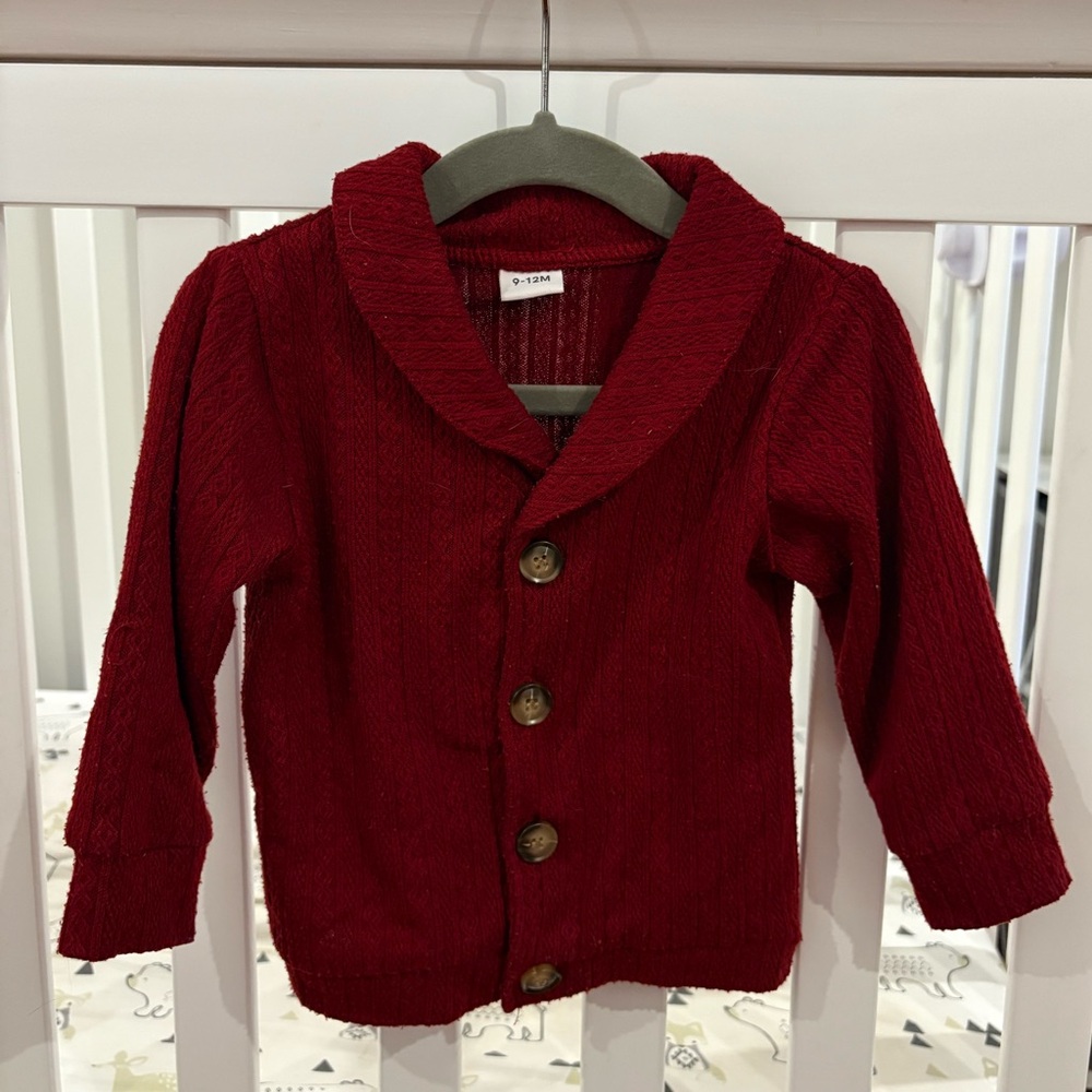 PatPat | burgundy vest | 9-12m